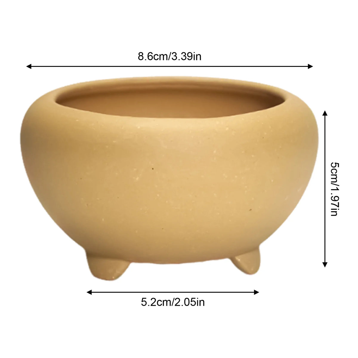 Ceramic Garden Planter Pot, Indoor Plant Pot, Glazed Flower Pot with Drainage Hole