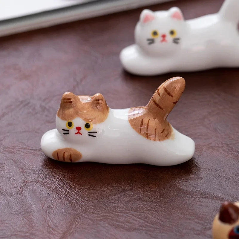 Ceramic Chopstick Holder, Chopstick Rest Set, Handmade Tableware Accent
