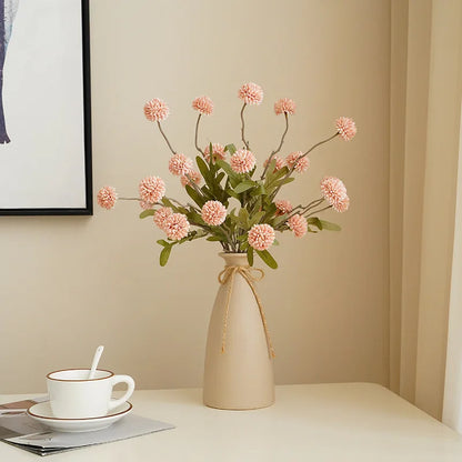 Artificial Autumn Chrysanthemum, Faux Flower Stems, Fall Table and Vase Decor