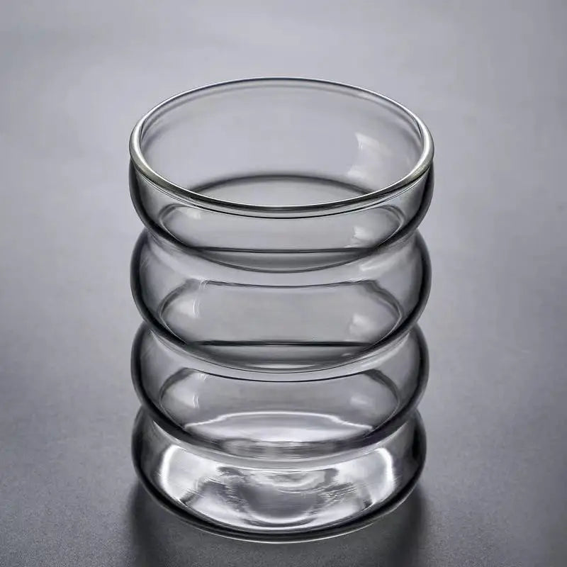 Double Wall Glass Cup, Insulated Coffee Mug, Borosilicate Glassware for Tea and Latte