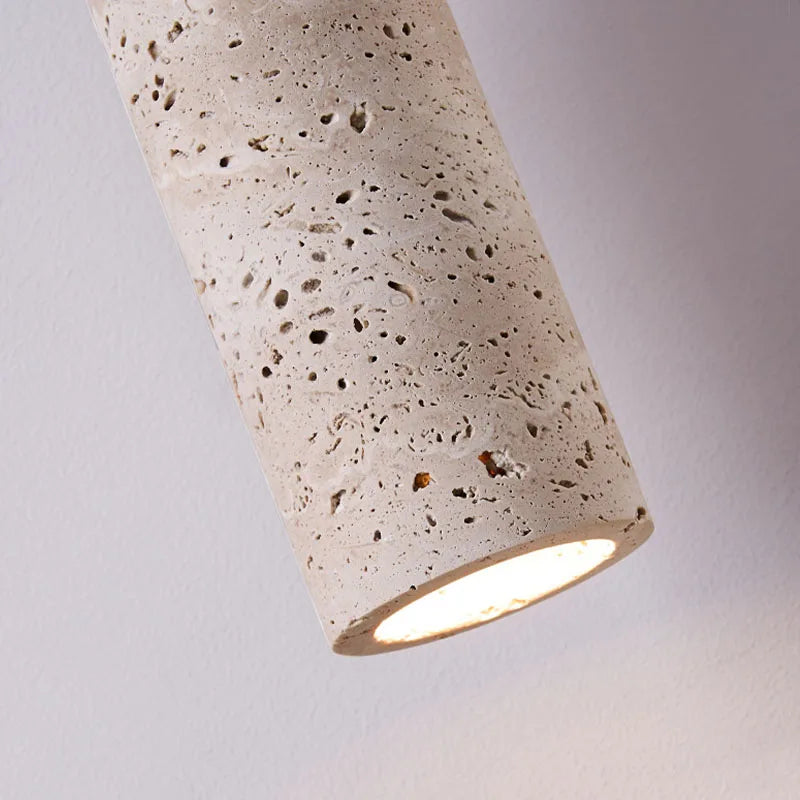 French Wabi-Sabi Ceiling Pendant, Plaster Hanging Lamp, Soft Light for the Bedroom